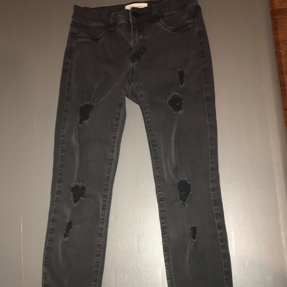 Pacsun distressed black stretchy Jegging size 24 - Picture 2 of 10